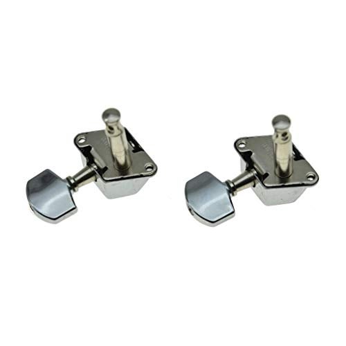 KAISH 6 Inline Semi-Closed Guitar Tuning Keys Pegs Guitar Tuners Machine Heads for Electric Guitars Chrome - Image 5