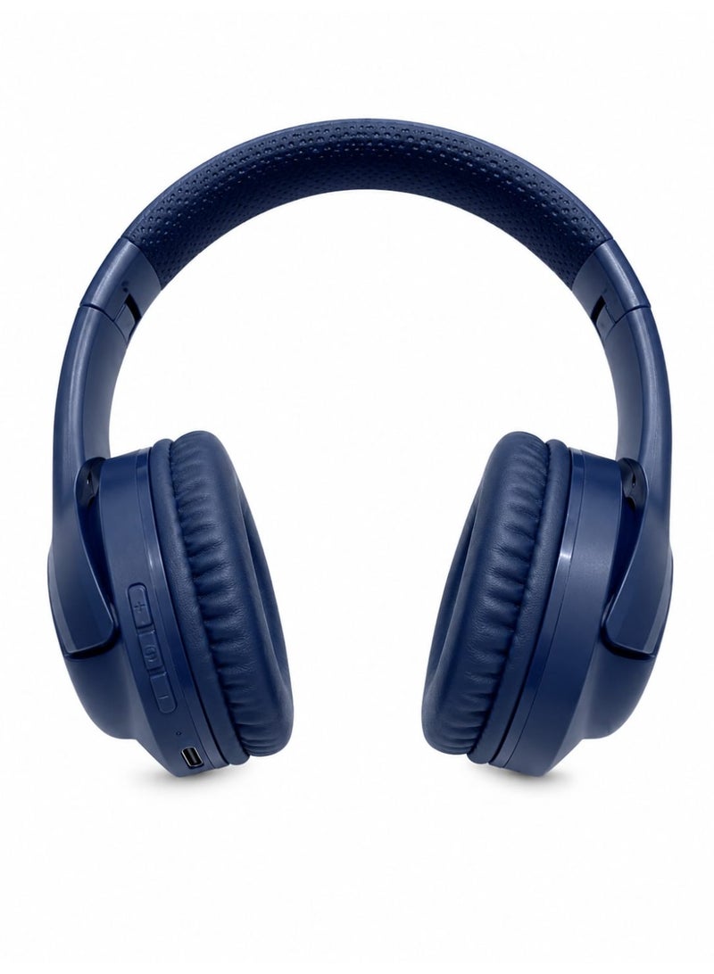 Q20i wireless Bluetooth headphones featuring powerful bass, a memory card slot, and control buttons. Bluetooth headphones, over-ear wireless headset. - Image 2