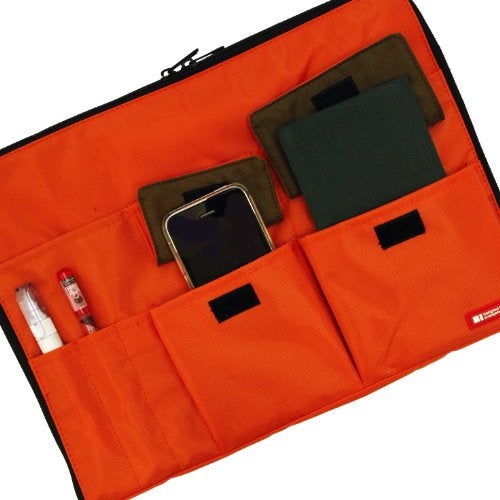 LIHIT LAB LIHITLAB Laptop Sleeve with Storage Pockets (Bag-in-Bag), 10 x 13.8 Inches, Orange (A7554-4) - Image 2