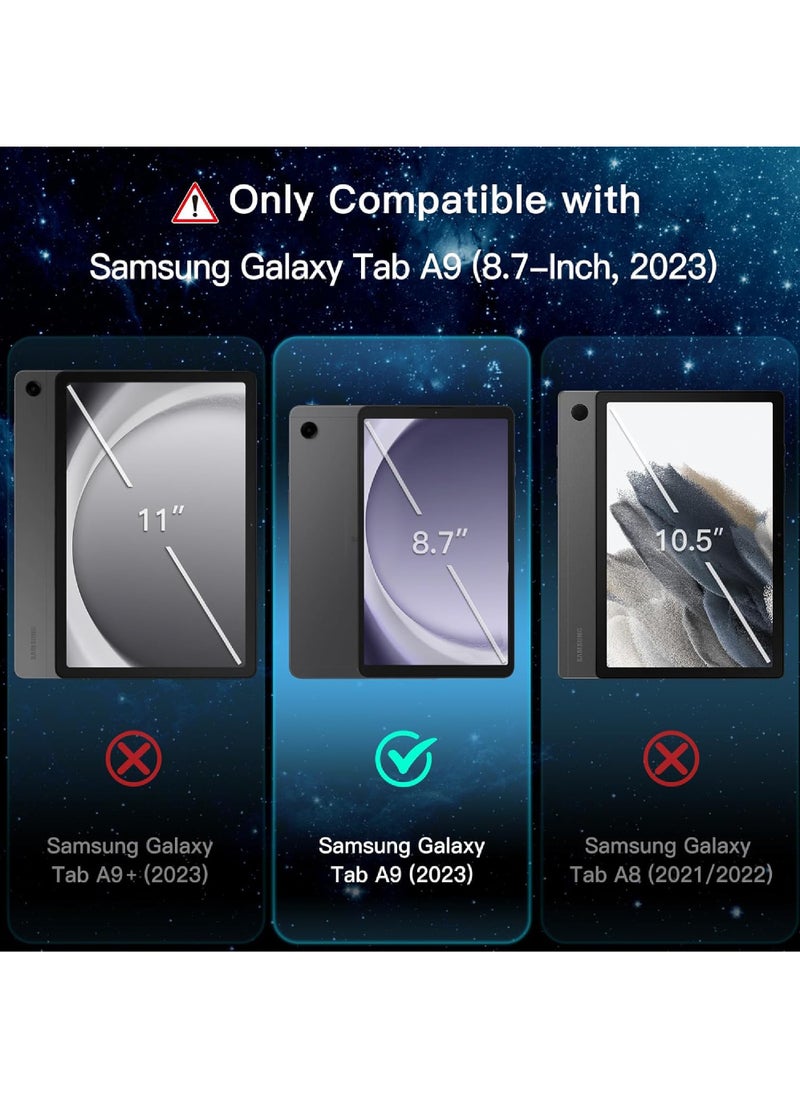Rock Pow 2Pcs Screen Protector for Samsung Galaxy Tab A9 8.7-Inch 2023 with Easy Installation Frame Tempered Glass Film HD Clear 2pcs  - Image 2