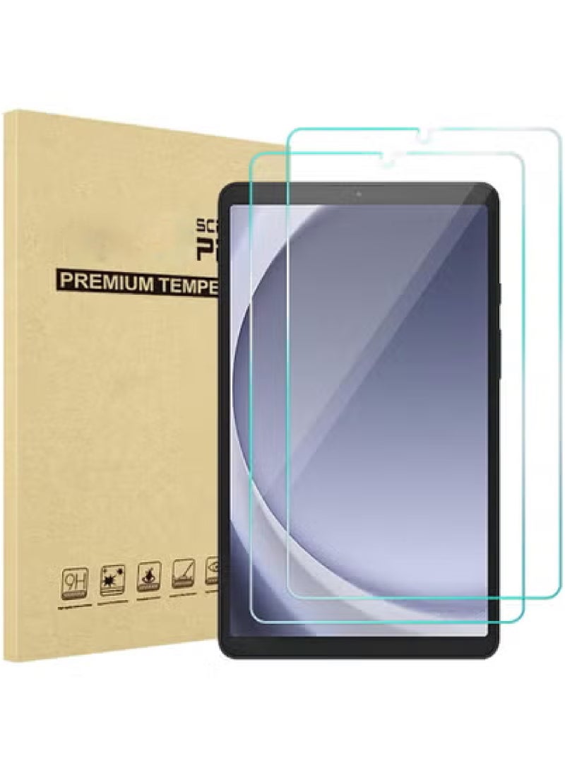 Rock Pow 2Pcs Screen Protector for Samsung Galaxy Tab A9 8.7-Inch 2023 with Easy Installation Frame Tempered Glass Film HD Clear 2pcs - Image 1