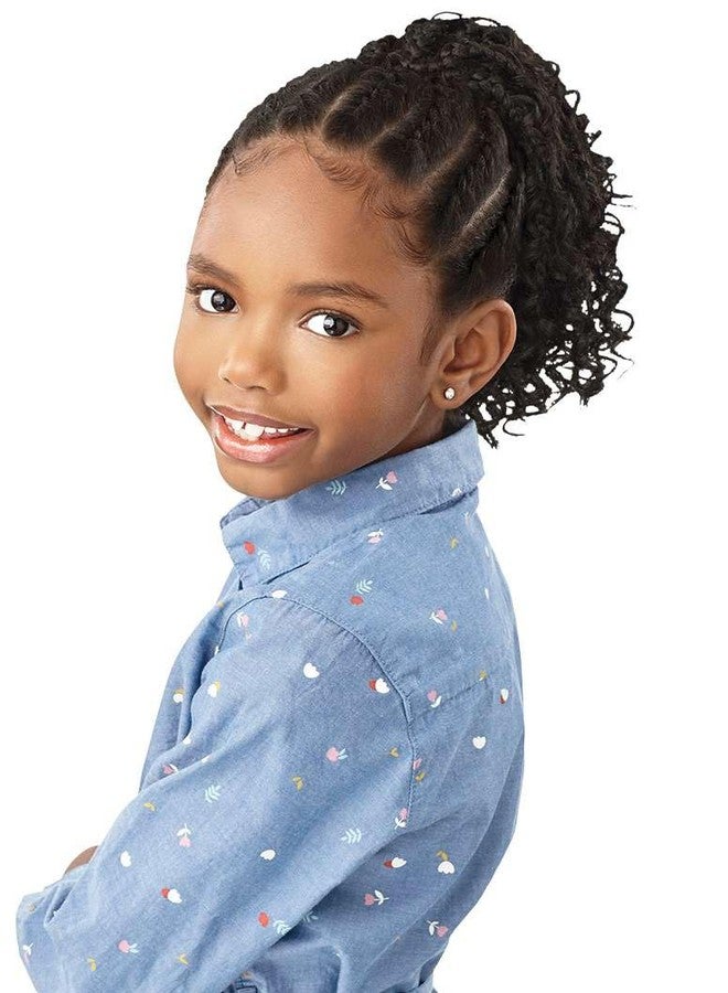 Outre Lil Looks - Drawstring Ponytail - Boho Box Braids 10" (DR BURGUNDY) - Image 3