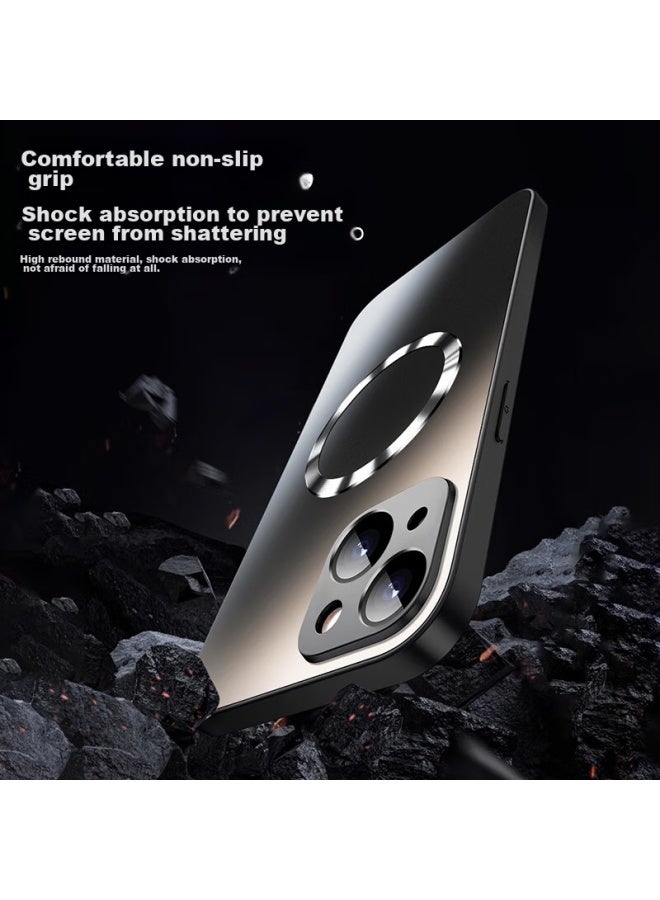 Neyaa Nai Xiao Ya Case For Iphone 15, Iphone 15 Protective Cover, Magsafe Magnetic Charging, Ultra-thin Frosted Full Protection, Shockproof, For Men And Women, Graphite Black - Image 3