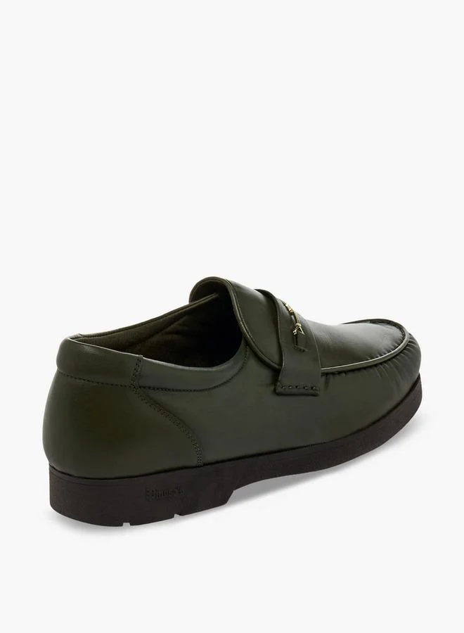 Pinosos Green Men Slip-On Genuine Leather Loafers for Men | Best Price UAE
