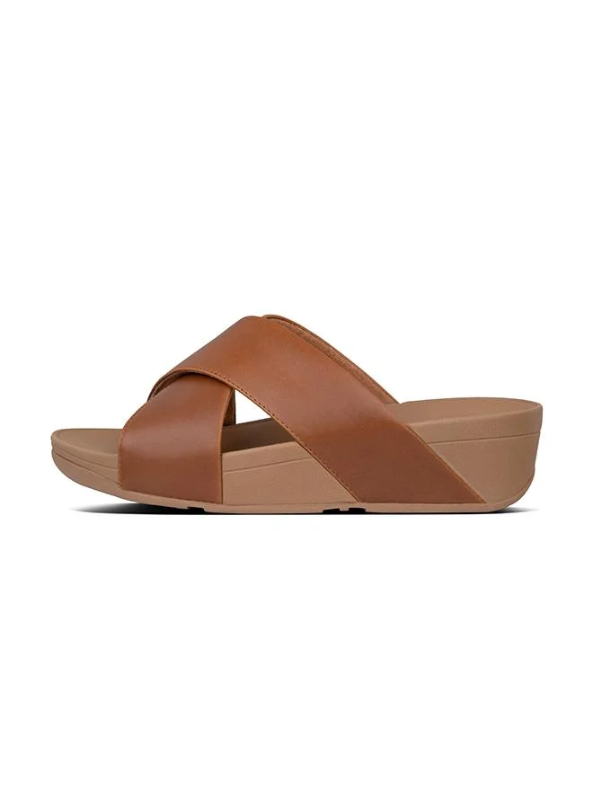 فيت فلوب LULU CROSS SLIDE SANDALS - LEATHER