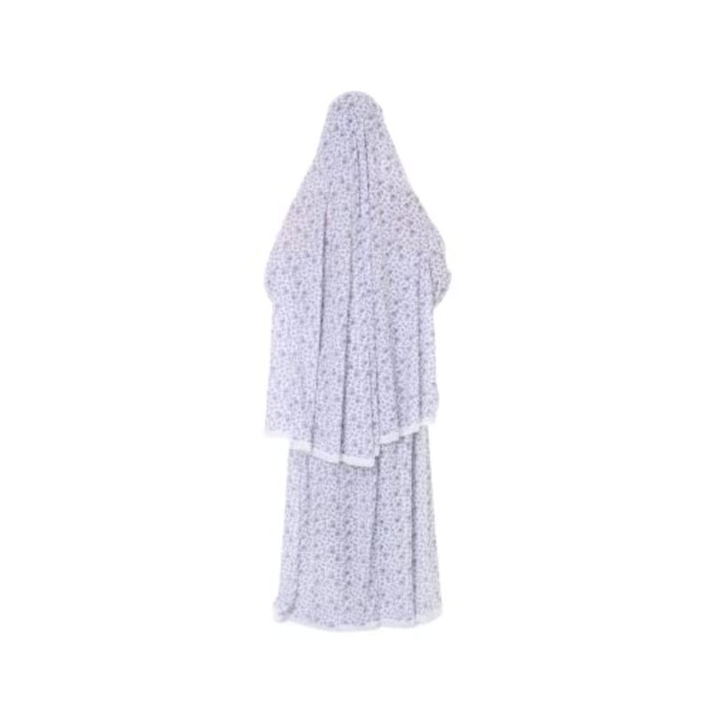 Islamic Dress for Women Prayer Clothes for Muslim Women 2 Pcs Set Maxi Skirt - Image 3