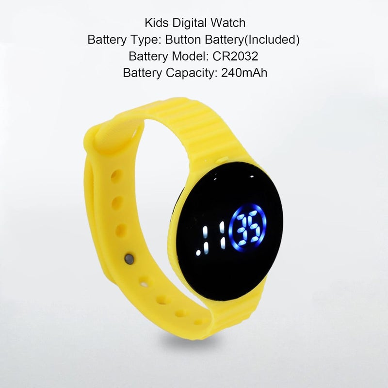 klarako Kids Digital Watch for Students, Waterproof Silicone Watchband Scratch Proof LED Electronic Watch - Image 2