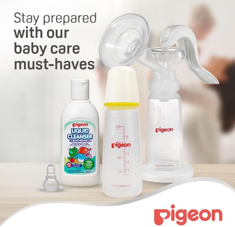 Pigeon Slim Neck Ultra Soft Silicone Nipple & BPA Free Plastic Bottle, Assorted Colors, 200ml - Image 5