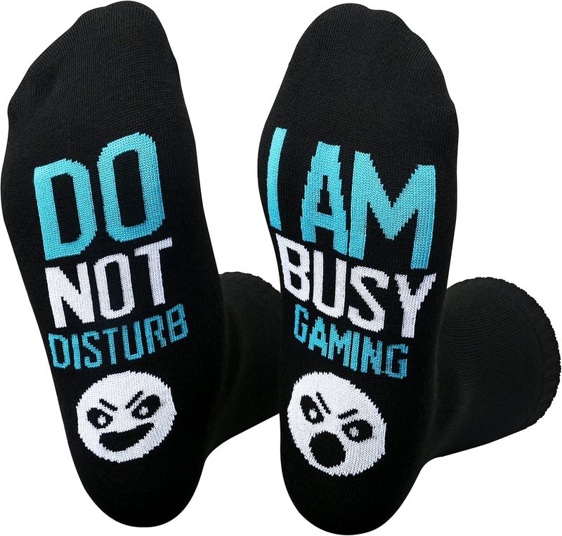 Kelool Do Not Disturb I'm Gaming Socks,Men Gifts for Men Teen Boys Dad Him Son Fathers,Valentines Day Mens Gifts for Him Kids - Image 1