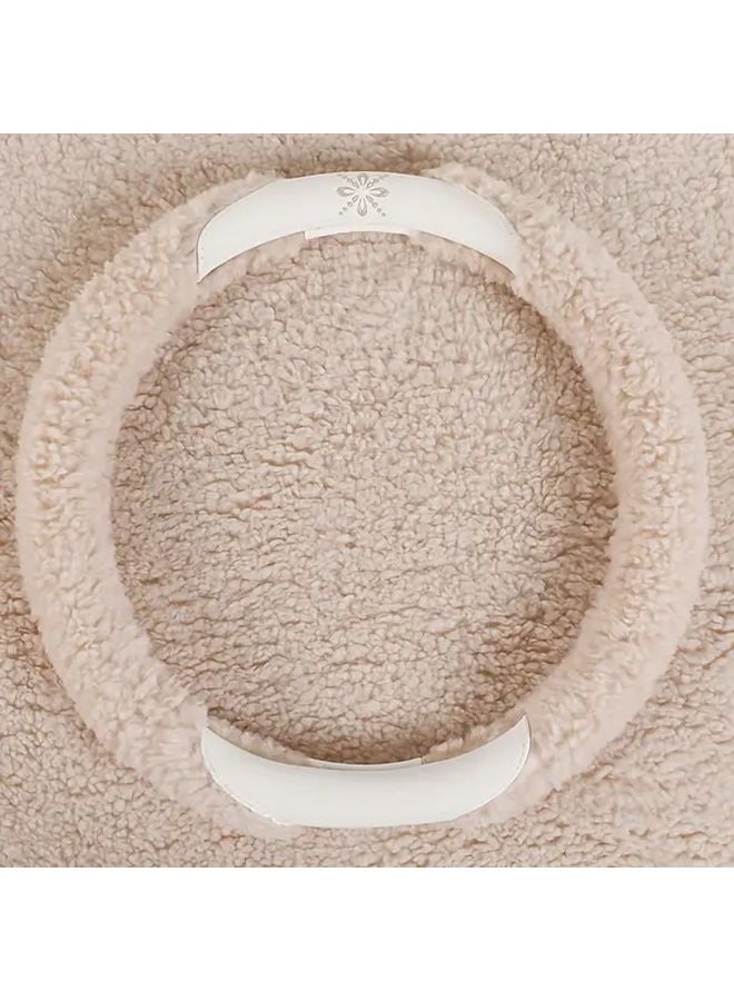 Pink Steering Wheel Cover Non Slip Warm Winter Cushioned Grip Fits Most Vehicles 36CM - Image 5