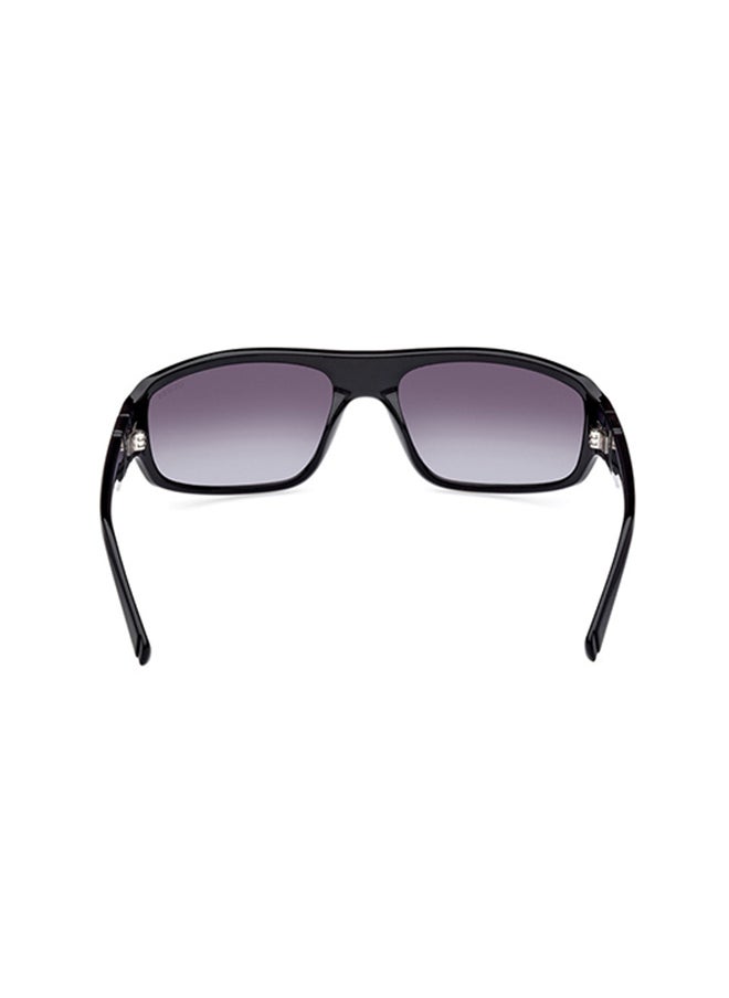 GUESS Rectangular Sunglasses For Men - Black  - Image 5
