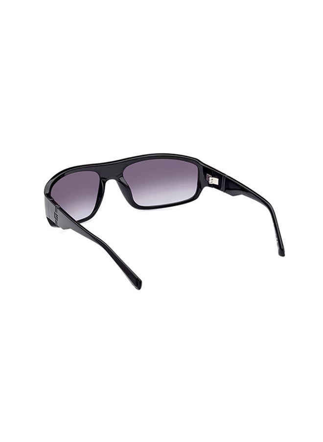 GUESS Rectangular Sunglasses For Men - Black  - Image 4