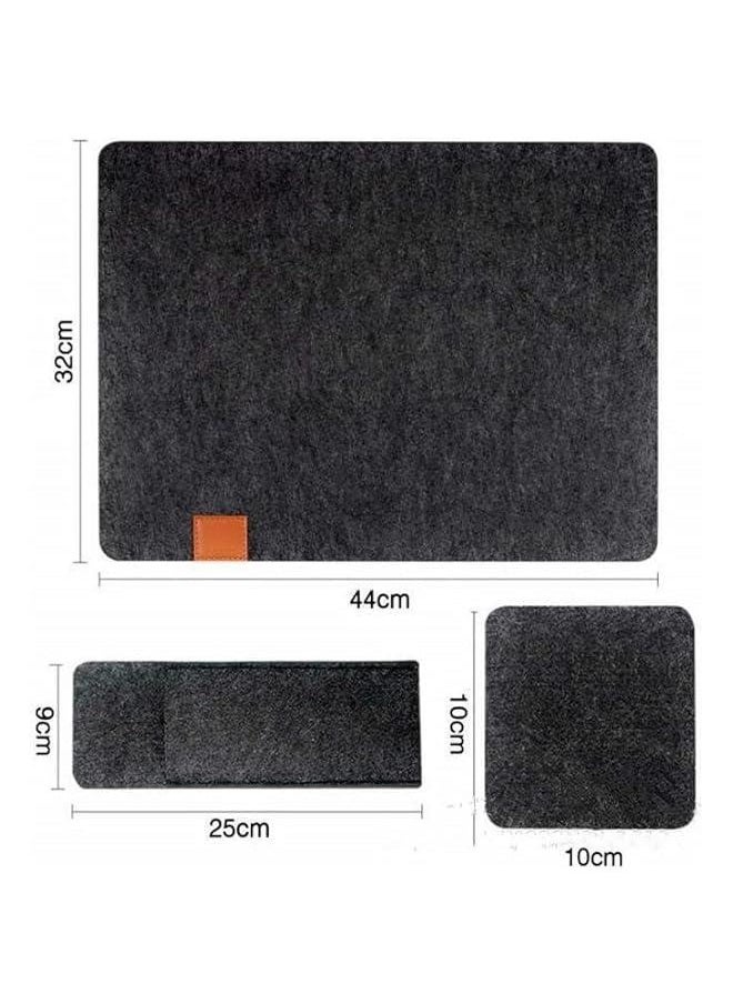 HOOKOR 24 Pcs Felt Placemats for Dining Table, Black Non-Slip and Heat-Resistant Placemats Set of 8, Contains 8 Placemats, 8 Coasters and 8 Cutlery Bags, Suitable for Gathering, Friends Party  - Image 4