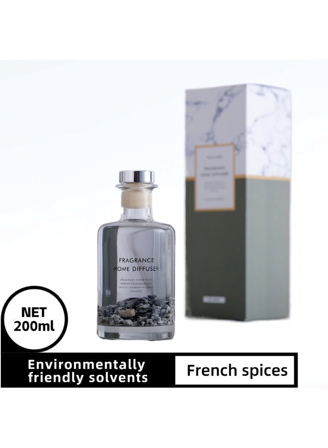Rainstorm Pear Blossom Reed Diffuser 200ml - Long-Lasting Home Fragrance with Lemon & Ocean Notes - Image 1
