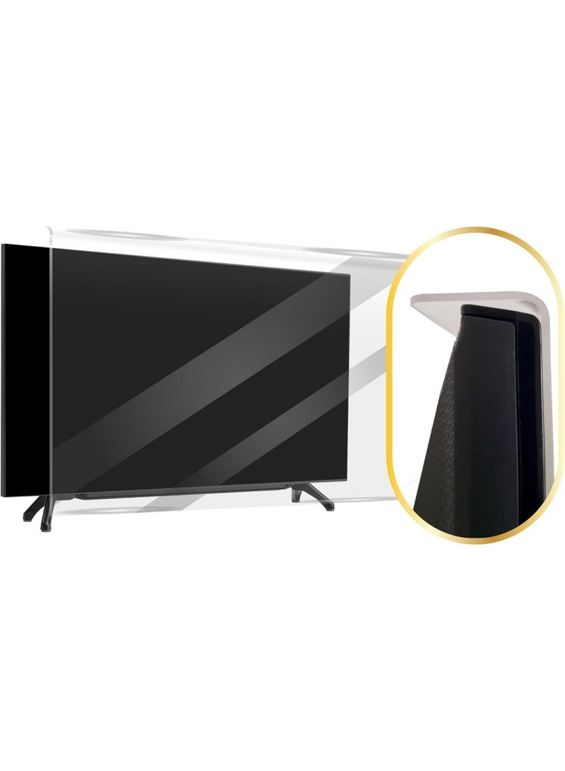 AK series 43 Inch TV Screen Protector – Anti-Blue Light, Anti-Scratch – Eye Protection for Children and Pets – Easy Installation, Clear View - Image 3