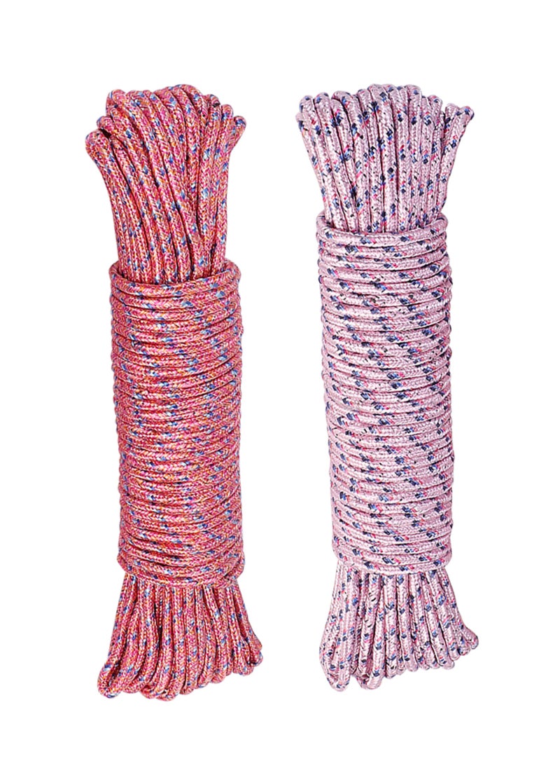 BMB tools Set Rope 2 Pieces Multi-Purpose General-Purpose Utility Polypropylene High Strength All Purpose Braided Flag Line, Assorted colors, 5mmx20m  - Image 1