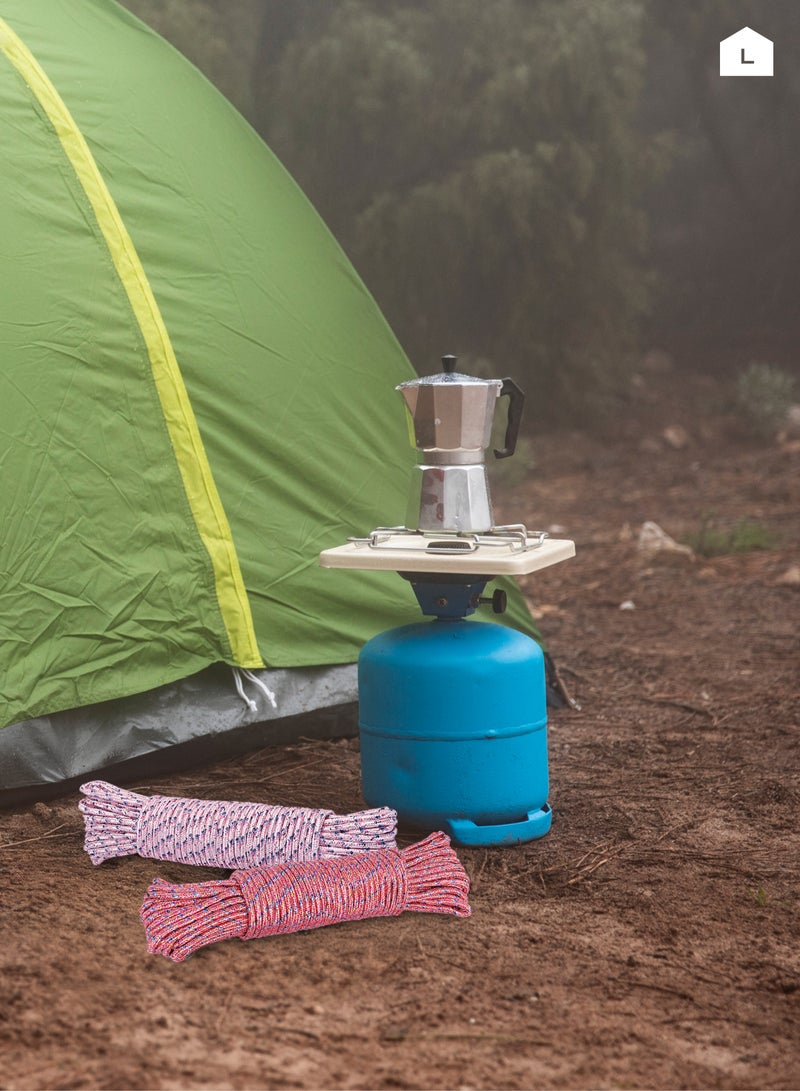 LAWAZIM Rope Set - 2 Pieces - 5mm x 20m - Multi-Purpose Braided Polypropylene Rope, High Strength Utility Cord for Flag Lines, Outdoor, and General Use - Image 5