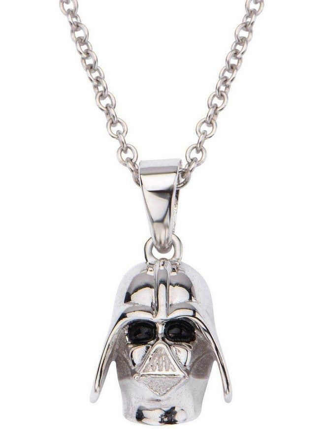 STAR WARS Jewelry Women'S 925 Sterling Silver Darth Vader Pendant Necklace 18 Inch Silver One Size - Image 1