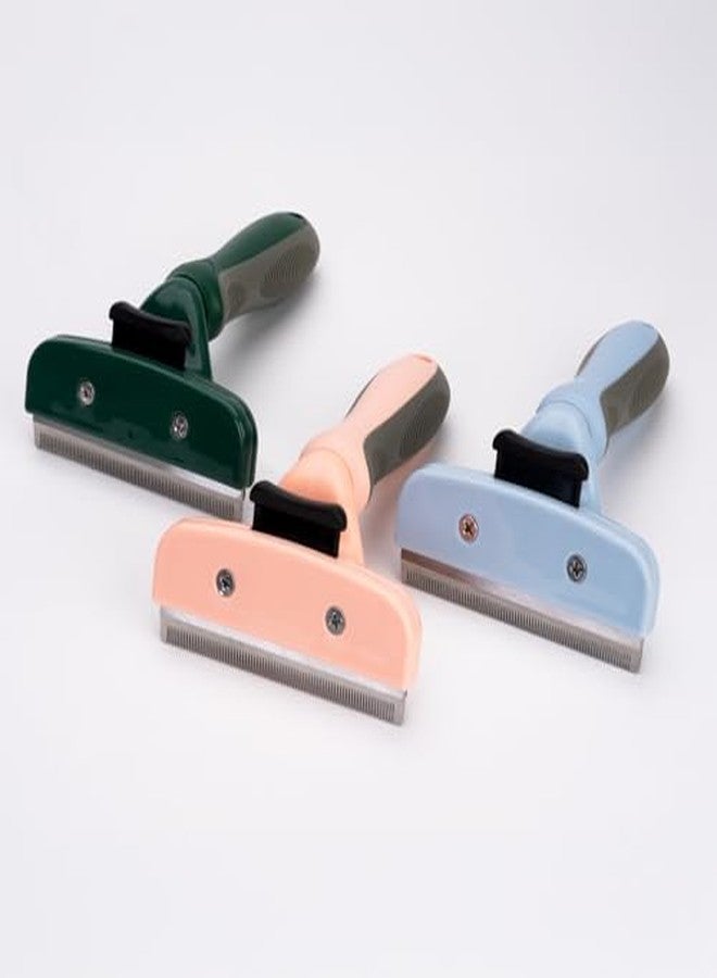  الرسم البياني أداة تنظيف وإزالة الشعر الزائد للكلاب والقطط مزودة بزر لتحرير الشعر، تناسب جميع أطوال الشعر، مع مقبض مريح. - Image 2