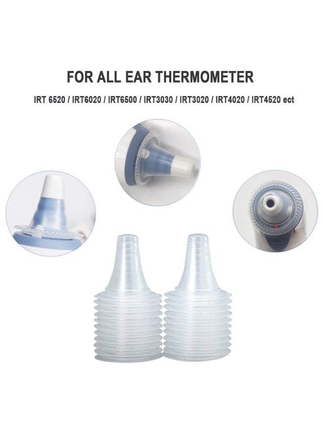 شابية 40 قطعة - أغطية مجسات ترمومتر الأذن للاستخدام مرة واحدة، سدادات أذن ناعمة ومريحة، بدون تلامس، فلاتر عدسة ترمومتر الأذن البديلة لجميع أجهزة ترمومتر براون الرقمية - Image 4