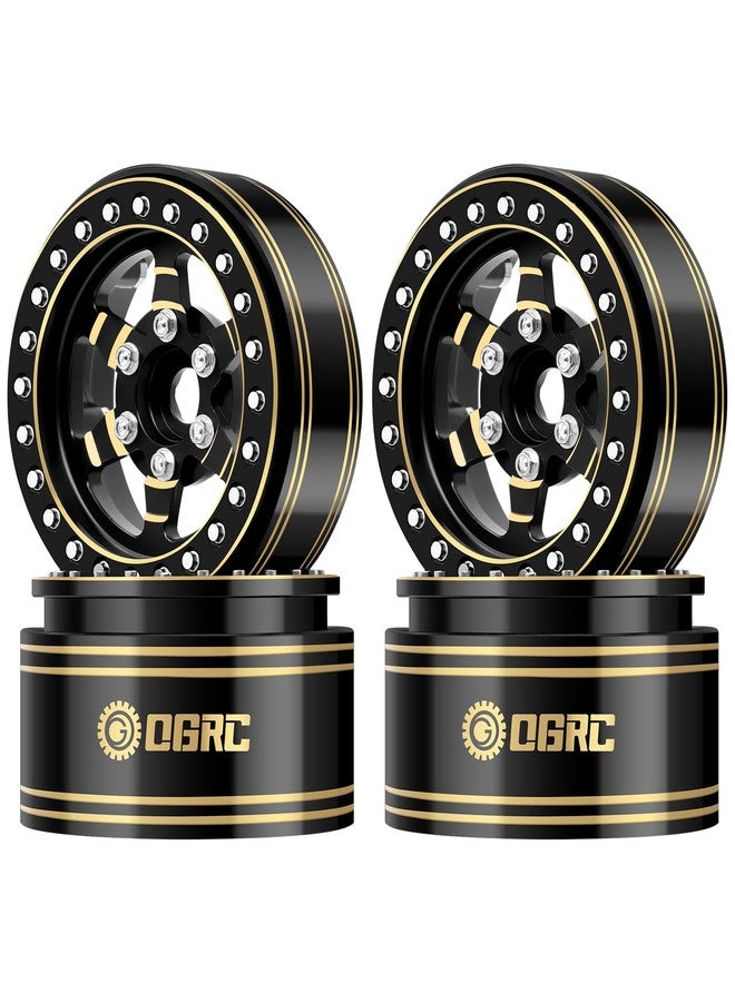 OGUNKE عجلات نحاسية OGRC 1.9 بوزن 238 جرام لعجلات الزحف RC الثقيلة، حافة عجلة مع قفل للحواف لسيارات TRX4 TRX6 SCX10 Gen 8 7 D90 VS4-10 1/10 الزاحفة RC - Image 1