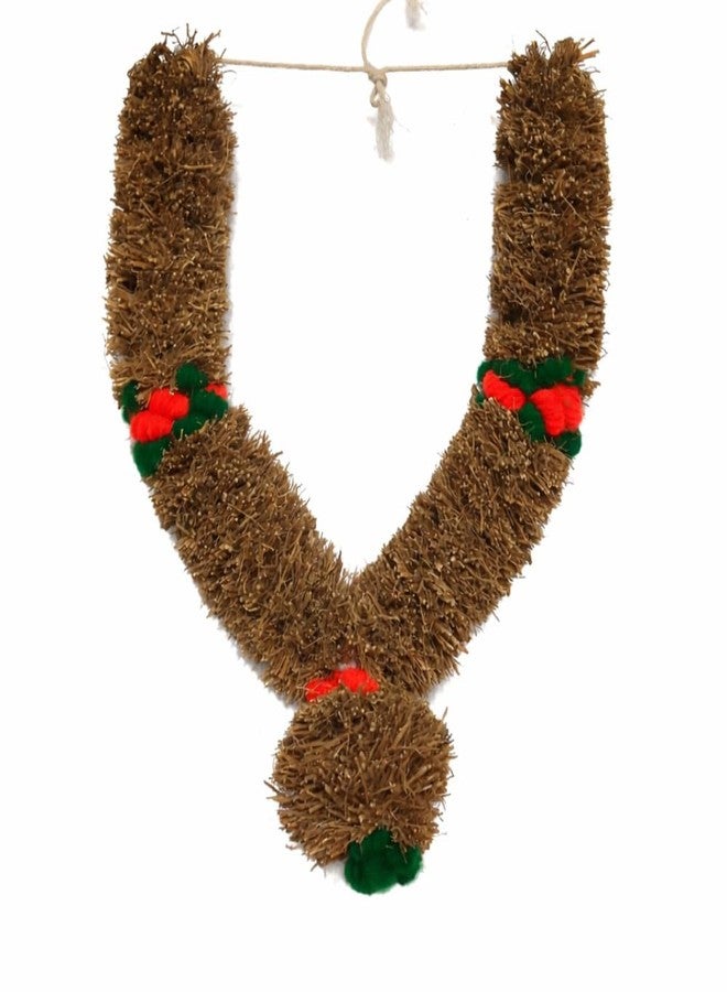 Handmade Vetiver Malai Garland|1Feet|Natural Khus/Lavancha Root Mala|Aromatic Pooja Temple Decoration| Eco-Friendly Spiritual Hanging for God’s Photo Frames - Image 3