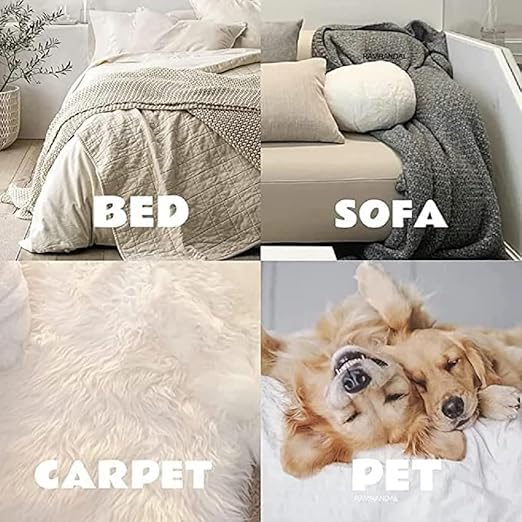 مزيل الوبر من كواليزا مزيل شعر الحيوانات الأليفة ماكينة حلاقة القماش القابلة لإعادة الاستخدام فرشاة تنظيف مزدوجة الجوانب مزيل الوبر من الملابس والسجاد والأثاث والأريكة وملابس الصوف 2 قطعة - Image 3