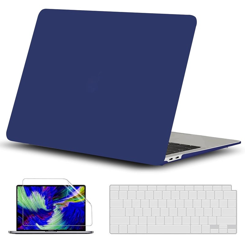 Gioia Bazaar Compatible with MacBook Air 15 inch Case Cover 2023 Release A2941 M2 Chip, Protective Plastic Hard Shell Case Cover (Matt Navy Blue) - Image 1