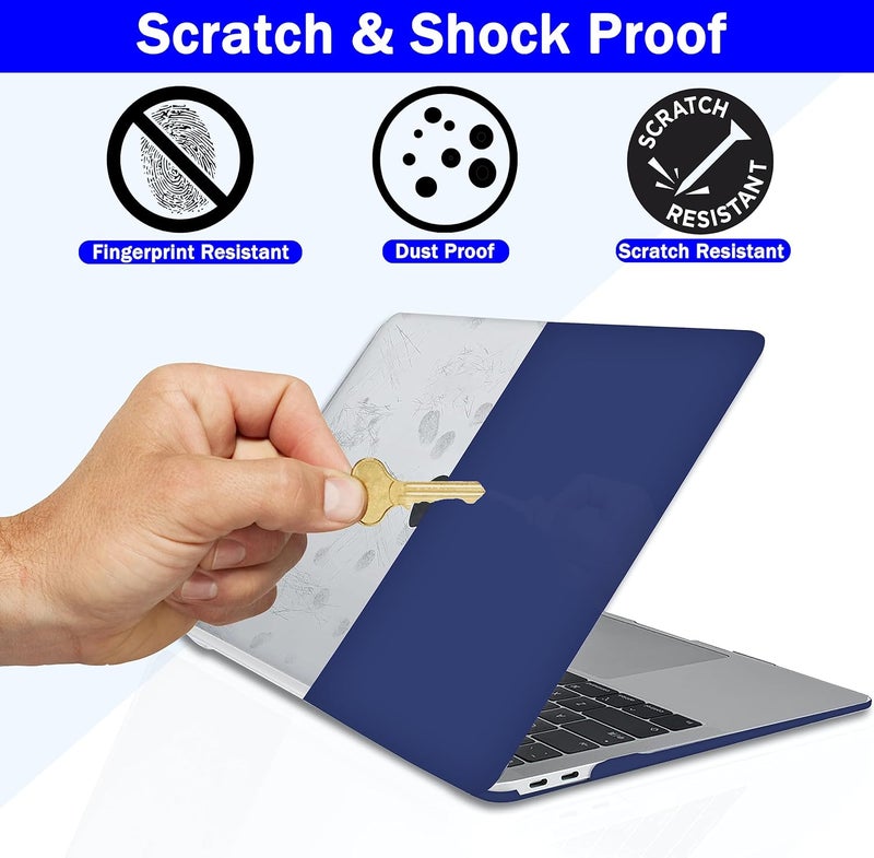 Gioia Bazaar Compatible with MacBook Air 15 inch Case Cover 2023 Release A2941 M2 Chip, Protective Plastic Hard Shell Case Cover (Matt Navy Blue) - Image 4
