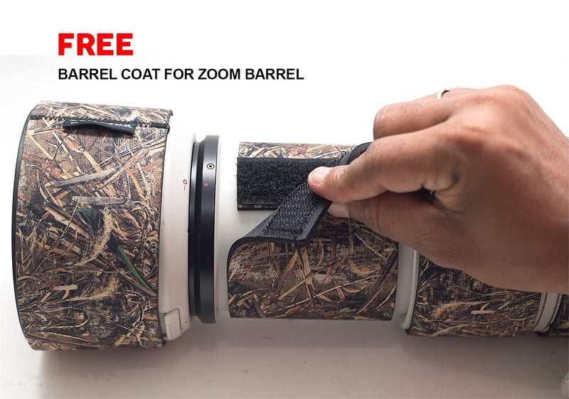WildRoar Wild Coat for Canon RF 100-500mm f/4.5-7.1L is USM – Dry Forest- Free Barrel Coat - Image 2