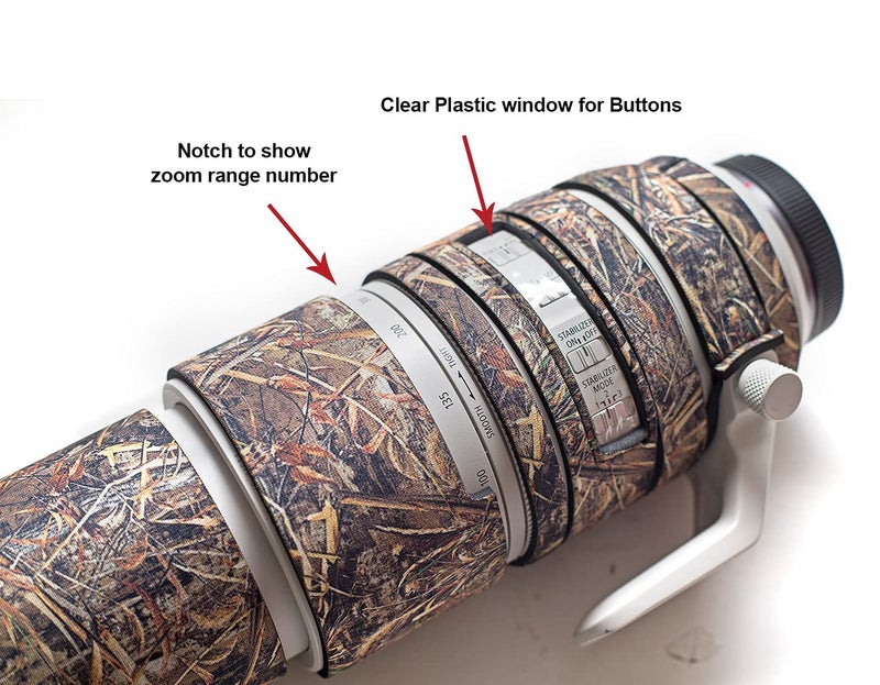 WildRoar Wild Coat for Canon RF 100-500mm f/4.5-7.1L is USM – Dry Forest- Free Barrel Coat - Image 4