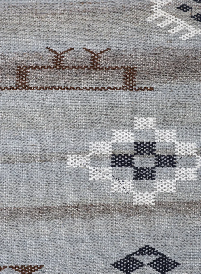 sanskrutihomes sanskrutihomes Geometric Print Organic Cotton Cushion Cover - 45x45cm