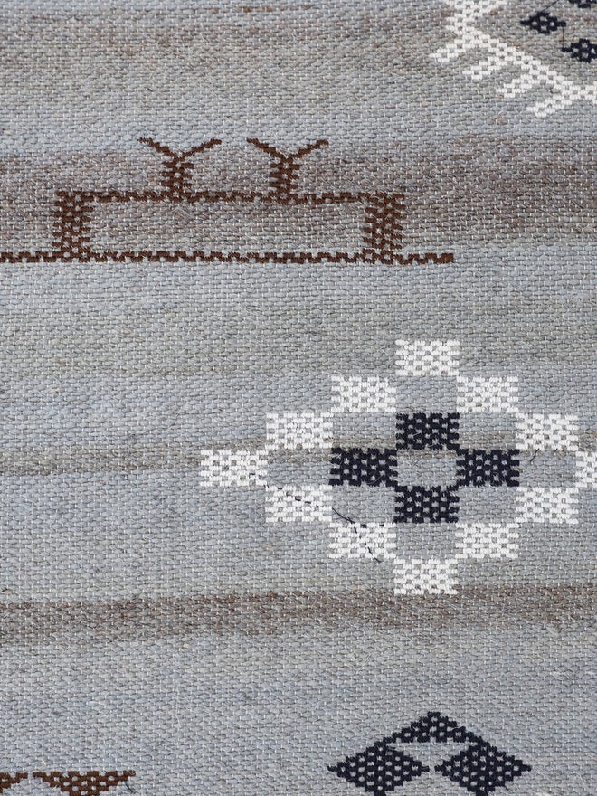 sanskrutihomes Geometric Print Organic Cotton Cushion Cover - 45x45cm - Image 3