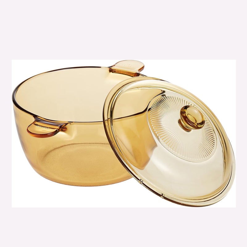 Kuber Industries Borosilicate Glass Serving Bowl with Lid 1500ml | Microwave Safe Bowl & Dishwasher Safe | Salad Bowl | Rice, Biryani, Pulao, Curries, Roti | Scratch Resistant | BPA Free | Transparent - Image 2