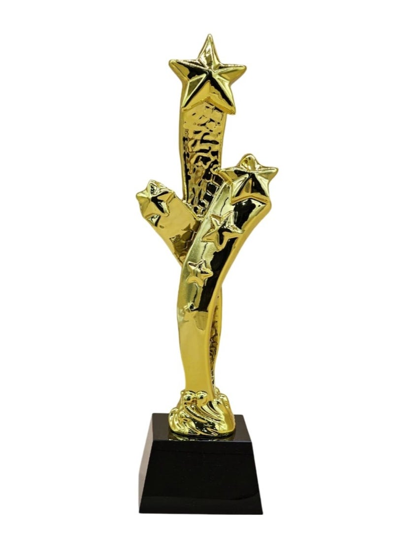 Spall 3 Star Trophy Made of Resin Honor Trophy Souvenir Prizes for the Talent Show Competition Trophy for the Award for Outstanding Singers and Actors 