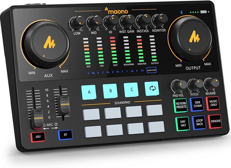 MAONO Audio Interface MaonoCaster Podcast Production Studio for Recording, Streaming, and Voice Over - Image 1