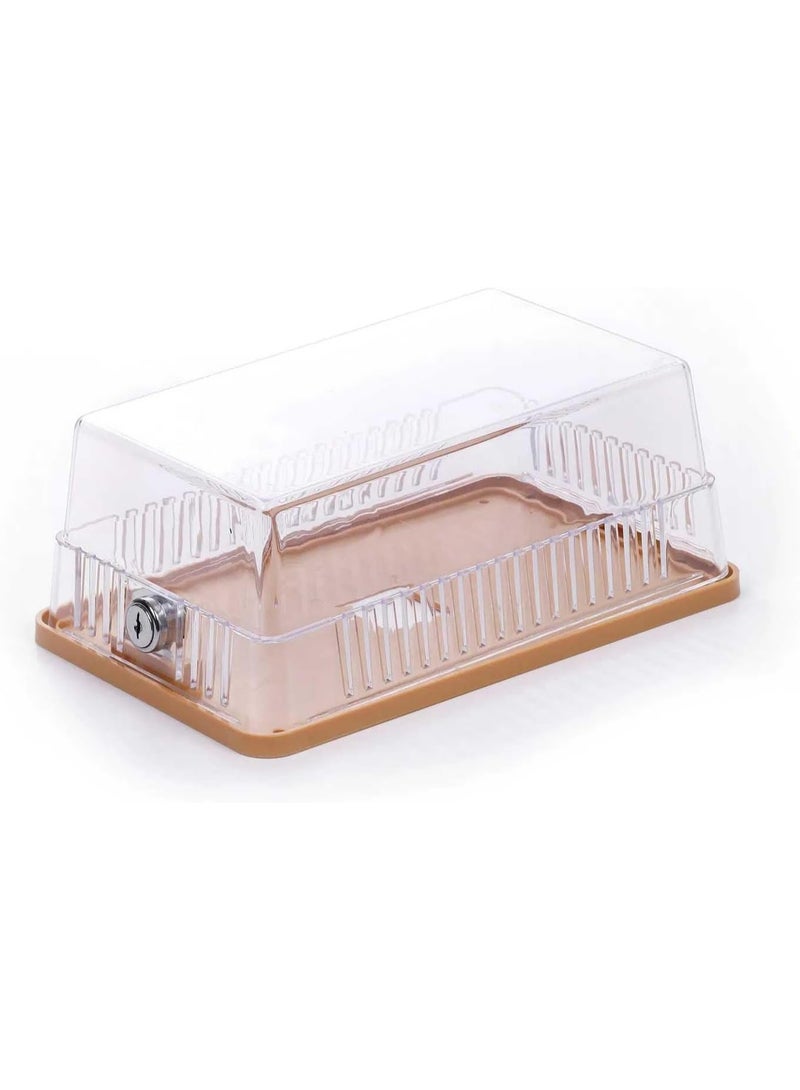 SILTOX Clear Plastic Thermostat Guard Lock Box with Key, 255x155x95mm - Image 5