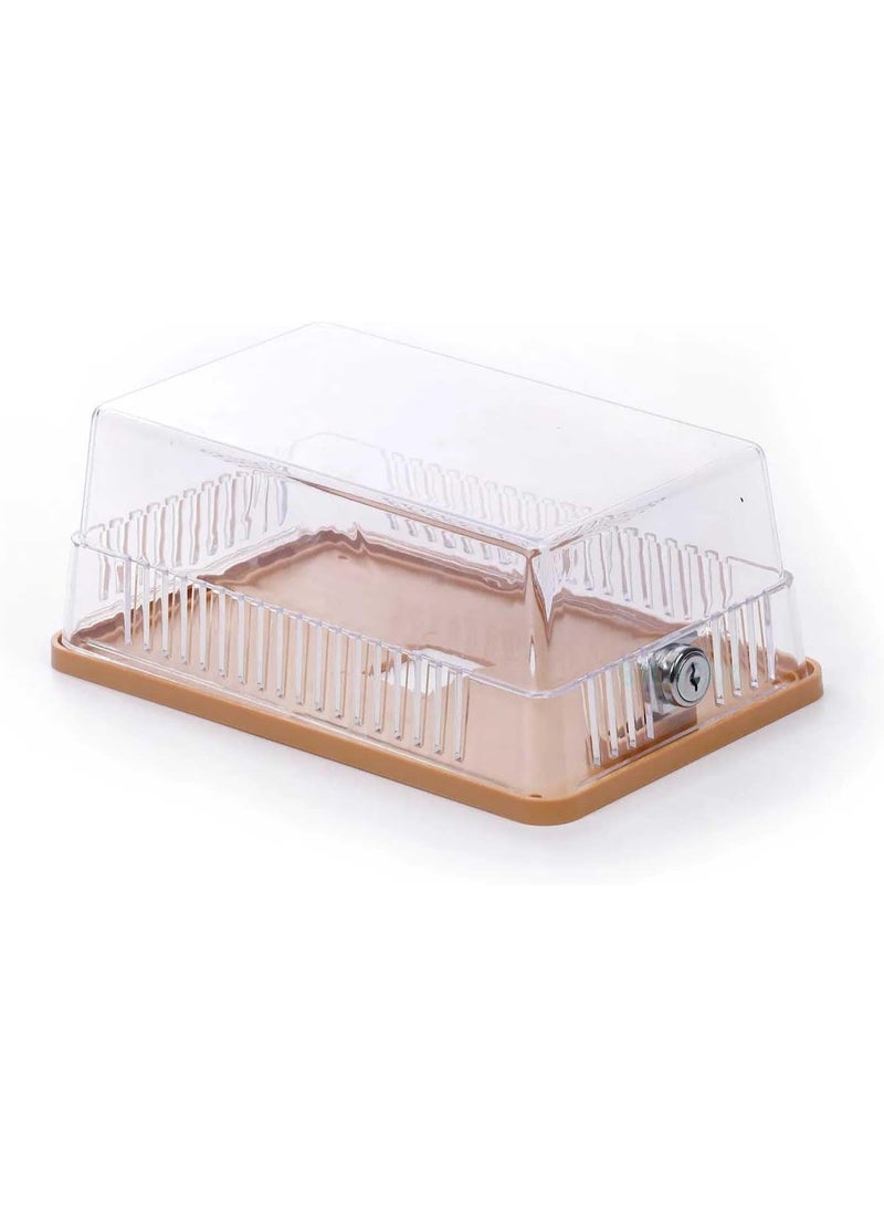 SILTOX Clear Plastic Thermostat Guard Lock Box with Key, 255x155x95mm - Image 3