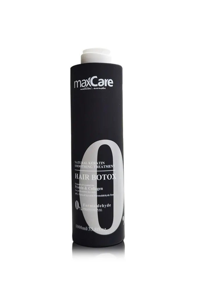 Maxcare Brazilian Keratin Botulinum Therapy – Nourishing & Moisturizing Hair Cream 1000ml for Soft, Silky, and Straight Hair - Image 1