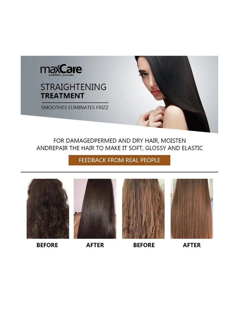 Maxcare Brazilian Keratin Botulinum Therapy – Nourishing & Moisturizing Hair Cream 1000ml for Soft, Silky, and Straight Hair - Image 5