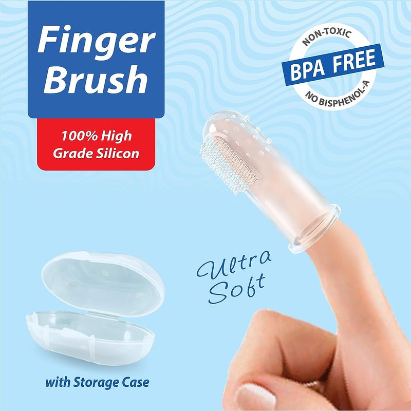 DentoShine Finger Brush Ultra Soft - Blue - Image 2