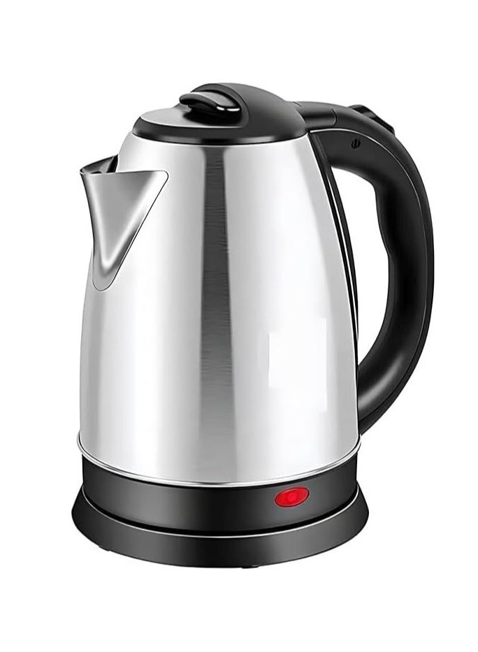 غلاية كهربائية سعة 2.0 لتر، غلاية شاي وقهوة 1500 واط، سخان مياه، غليان سريع، إيقاف تشغيل تلقائي وحماية من الغليان الجاف، قاعدة دوارة 360 درجة، كابل بطول 50 سم - 1 متر (قابس المملكة المتحدة) - Image 1