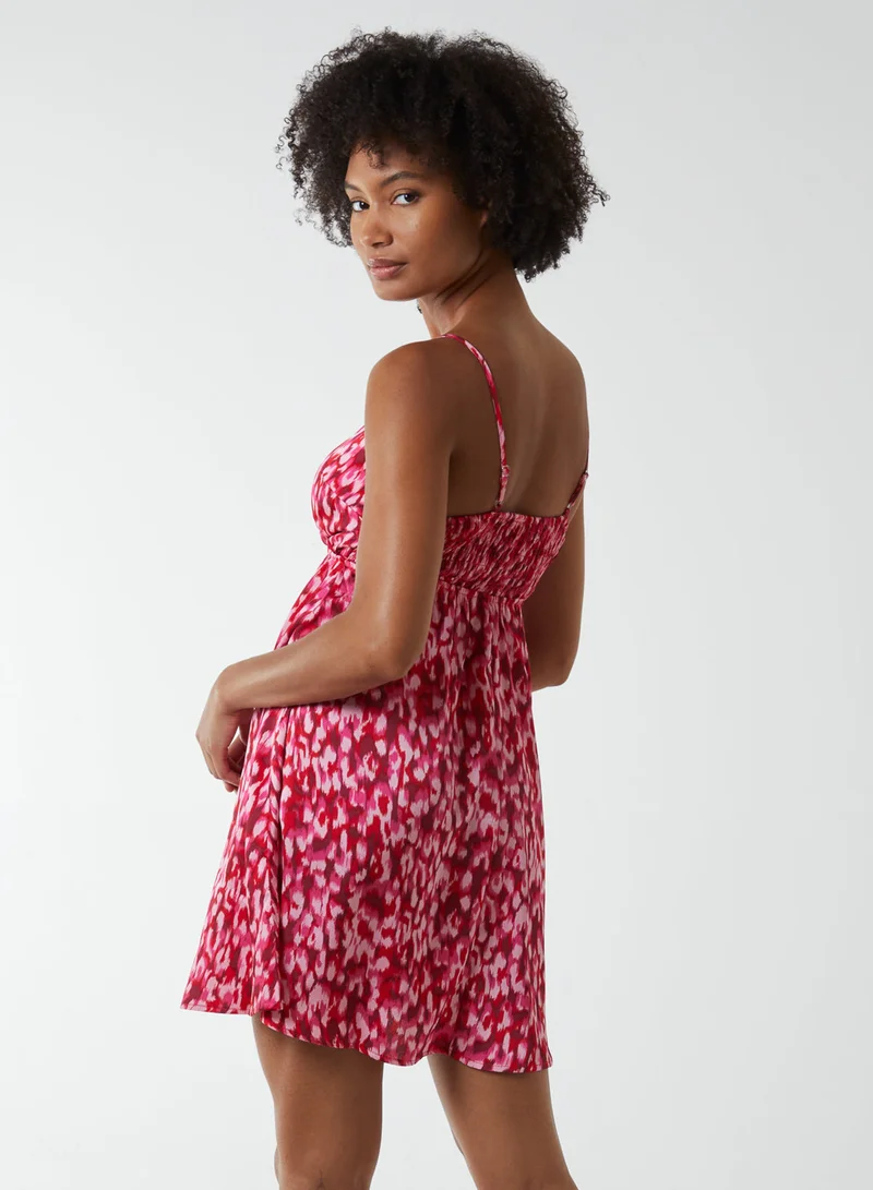 بلو فانيلا فستان قصير برباط ملتف