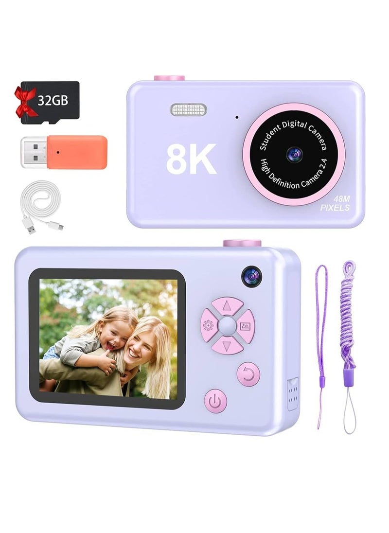 Generic 8K Rechargeable Mini Camera for Students Digital Camera for Kids Girls Boys  - Image 1