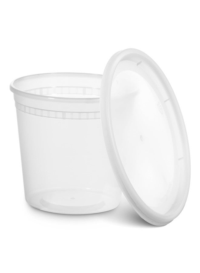 JoyServe 16 Oz Deli Food Containers with Lids - (36 Sets) Airtight Plastic Food Storage for Takeout, Meal Prep, To-Go, and Soup Freezer Containers with 36 Lids, BPA-Free, Dishwasher, Microwave Safe - Image 4