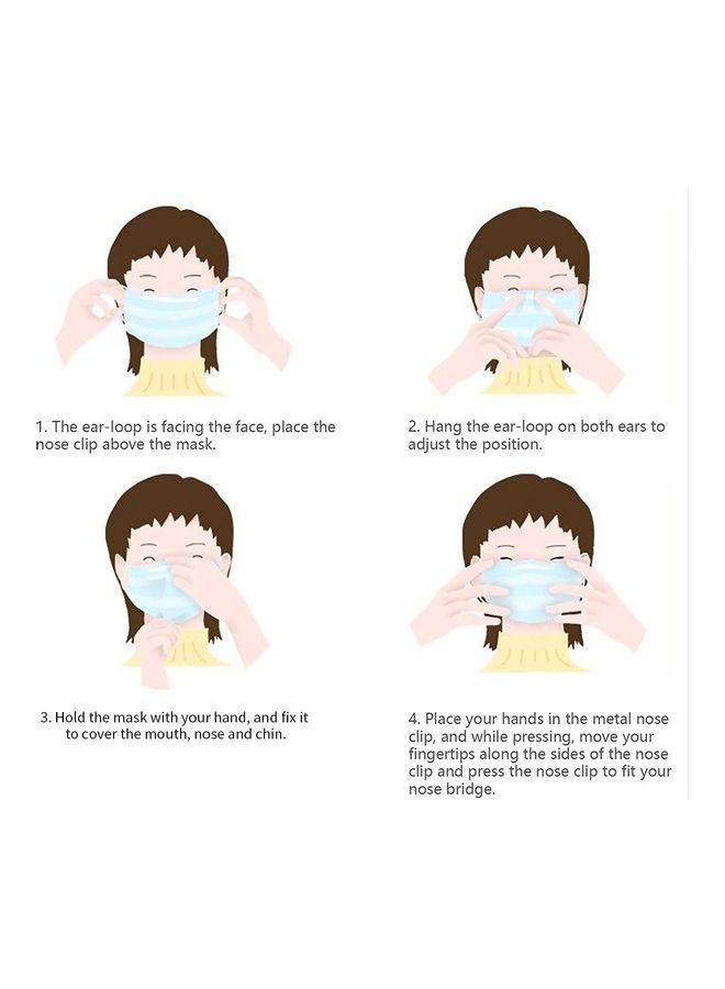 NIBEMINENT 50 Piece Medical Disposable Masks - Image 3