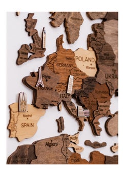 Enjoy The Wood Wooden Sightseeings Pins - Elegant and Versatile Decorative Map Markers for Home, Office, or Travel Planning - Perfect for Highlighting Famous Landmarks  - Image 2