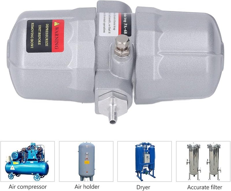 مصيدة تصريف أوتوماتيكية من سبائك الألومنيوم G1 2 بوصة مدخل للاستخدام الصناعي تنظيف ذاتي - Image 5