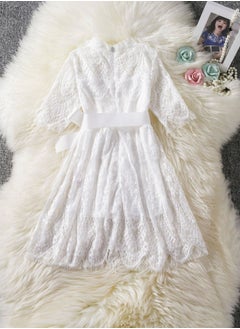 Generic Fashionable Cute Girls Dresses White  - Image 1