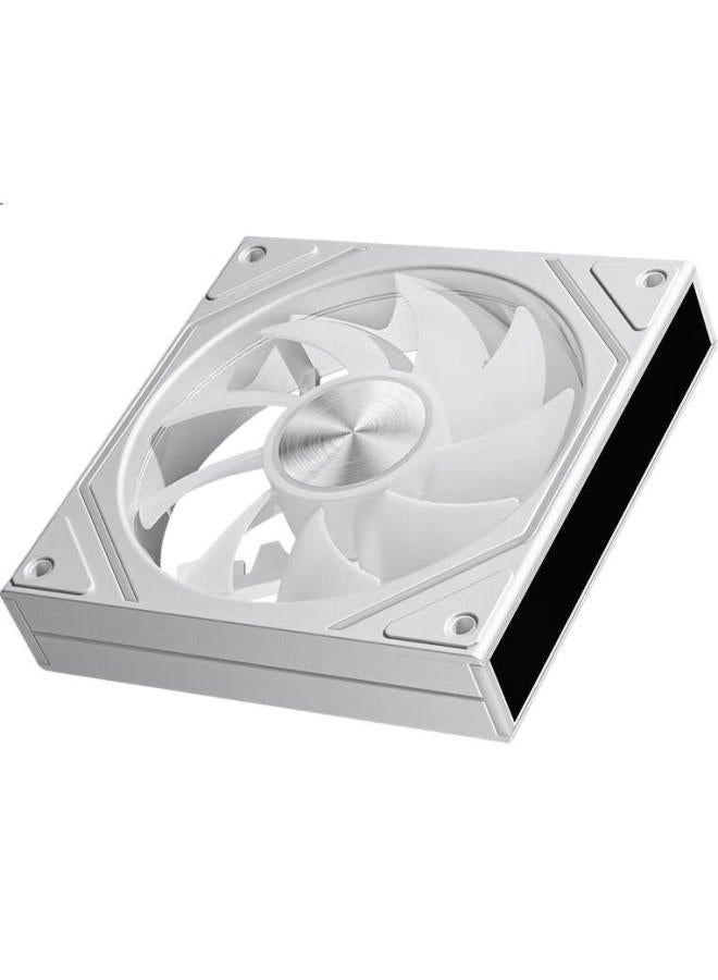 Aigo Aurora Z13 Pro White Argb 5V3 Pin Motherboard Sync Computer Case Fan 12Cm/Pwm Temperature Control Adjustment/Infinity Mirror - Image 2
